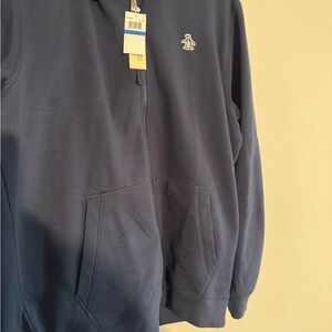 Men's Classic Navy Zip-Up Sweater